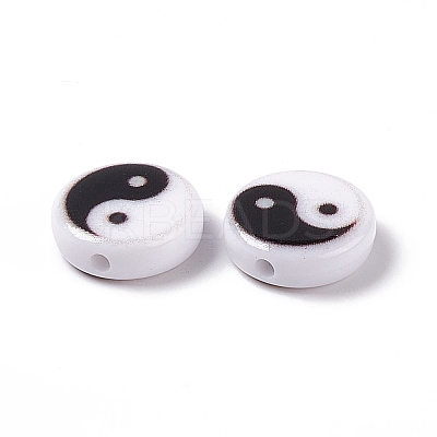 Opaque Acrylic Beads SACR-E008-02A-02-1