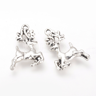 Tibetan Style Alloy Pendants X-TIBE-Q070-14AS-RS-1