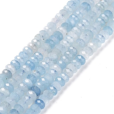 Natural Aquamarine Beads Strands G-H278-01B-1