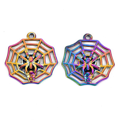Rainbow Color Alloy Pendants PALLOY-S180-279-NR-1