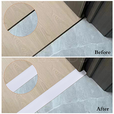 Self-Adhesive PVC Floor Door Flat Transition Strips DIY-WH20013-08C-1