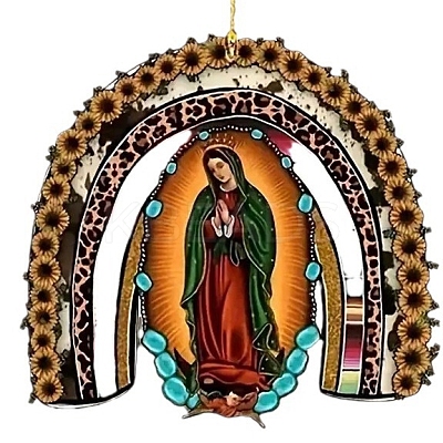 Acrylic Virgin Mary Hanging Ornaments PW-WGC7DE6-01-1