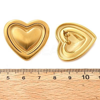 304 Stainless Steel Stud Earrings EJEW-V016-02G-01-1