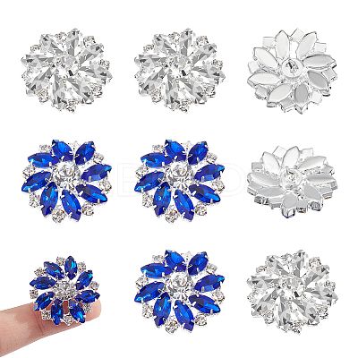 10Pcs 2 Colors 1-Hole Brass Buttons BUTT-NB0001-98-1