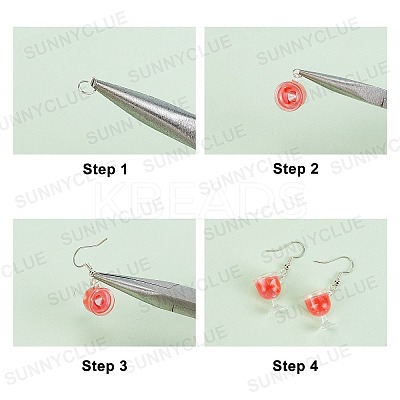 Cup Bottle Pendant Earring Necklace DIY Making Kits DIY-SC0017-84-1