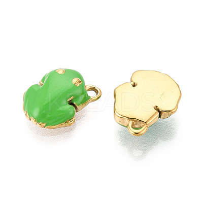 304 Stainless Steel Enamel Pendants STAS-T068-21-1