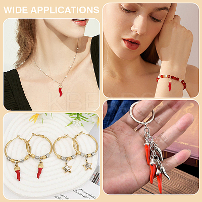 18Pcs 3 Styles Alloy Enamel Pendants FIND-WR0012-23-1