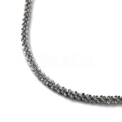 Non-Tarnish 304 Stainless Steel Spike Link Chain Necklace NJEW-D045-06P-1