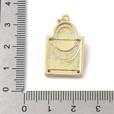 Synthetic Turquoise Pendants KK-U047-20G-02-1