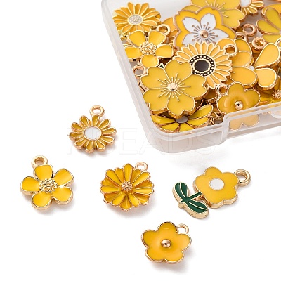26Pcs 13 Styles Alloy Enamel Pendants ENAM-FP0002-10-1