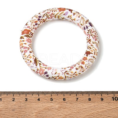Floral Silicon Beads SL-CBAC986-01A-1
