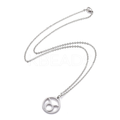 Non-Tarnish 304 Stainless Steel Pendant Necklaces NJEW-Z004-05P-1
