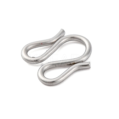 304 Stainless Steel S-Hook Clasps STAS-Z048-06P-03-1