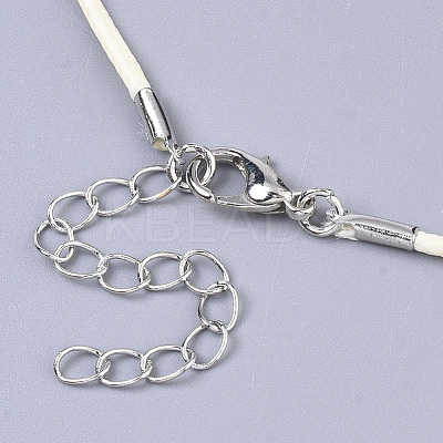 Waxed Cotton Cord Necklace Making LS-MAK-S032-1.5mm-B19-1