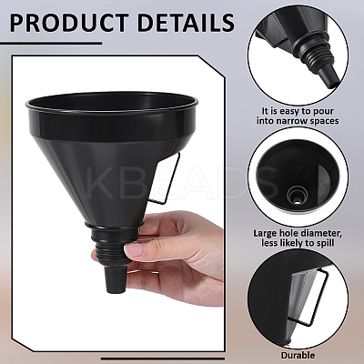 Plastic Fuel Filler Funnel AJEW-WH0816-549-1
