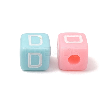 Opaque Acrylic European Beads AC-CBA7A73-01D-1