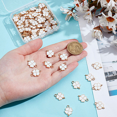 100Pcs Alloy Enamel Pendants ENAM-ME0001-53-1