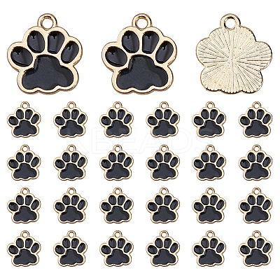 120Pcs Alloy Enamel Pendants ENAM-FH0001-95A-1