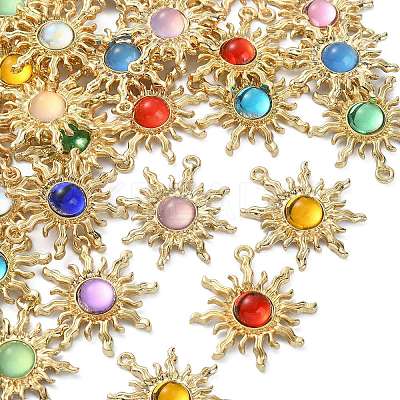 26Pcs 13 Colors Acrylic Pendants RB-CJ0001-04-1