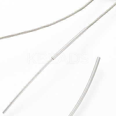 Stainless Steel Wire Necklace Cord DIY Jewelry Making X-TWIR-R003-23A-1