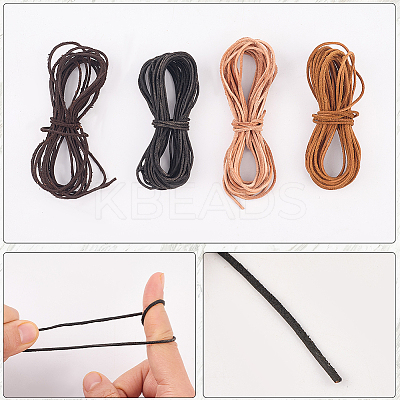 5M DIY Frosted Cowhide Leather Cord OCOR-GF0004-97A-01-1