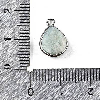 Natural Amazonite Faceted Pendants G-U019-05P-02-1