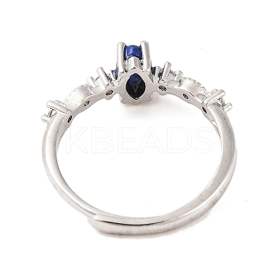 Horse Eye Natural Lapis Lazuli Adjustable Rings RJEW-Q817-02P-01-1