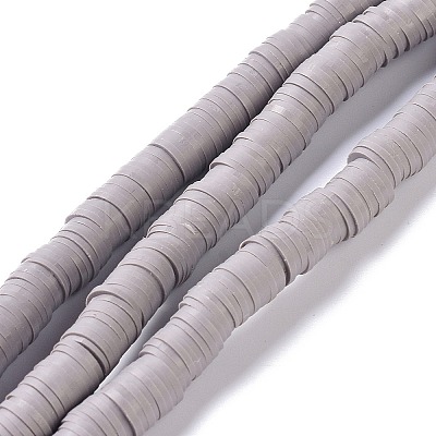 Flat Round Handmade Polymer Clay Beads CLAY-XCP0001-08-1
