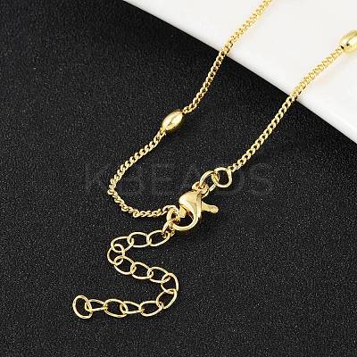 Brass Satellite Chains Necklace for Women LS-NJEW-P265-17G-1