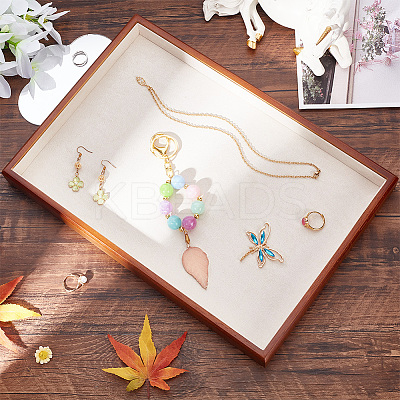 Rectangle Spray Painted Wooden Jewelry Display Trays FIND-WH0152-187A-1