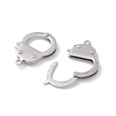 Tarnish Resistant 304 Stainless Steel Handcuff Clasps LS-STAS-D009-02-1