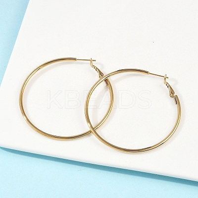 201 Stainless Steel Hoop Earrings EJEW-F188-24G-C-1