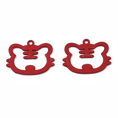 Spray Painted Alloy Pendants LS-ENAM-N055-059-A01-1