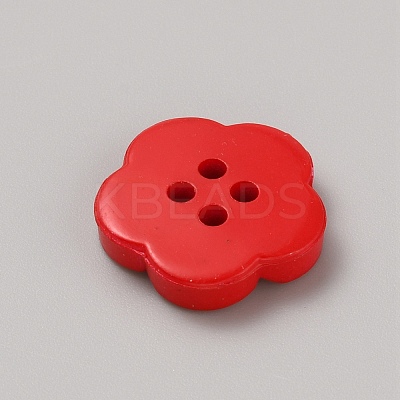 Spray Painted Plastic Buttons FIND-WH0152-394B-04-1