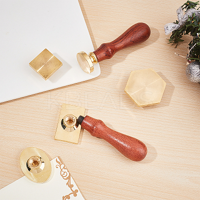 Wax Seal Brass Stamp Head AJEW-WH0215-044-1