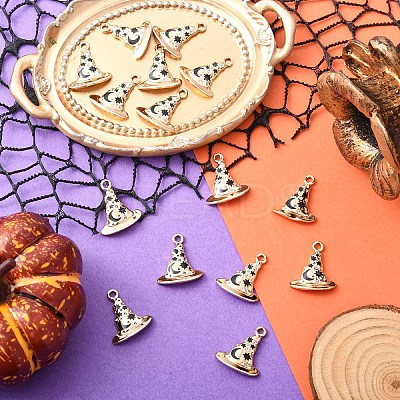 15Pcs Halloween Theme Alloy Pendants ENAM-YW0006-60-1