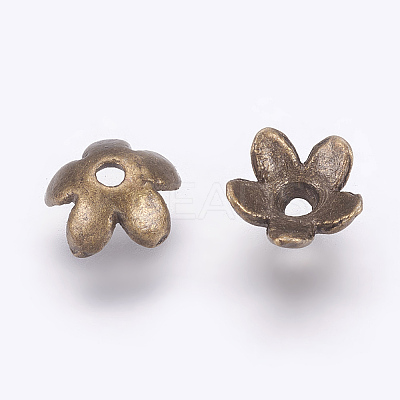 Tibetan Style Alloy Bead Caps X-MLF1225Y-NF-1