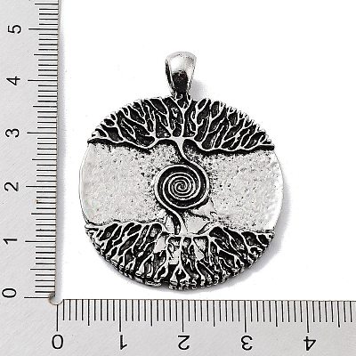 Tibetan Style Alloy Pendants TIBE-L012-018AS-1