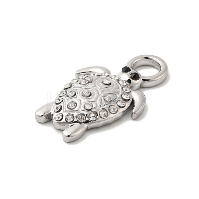 304 Stainless Steel Rhinestone Pendants LS-STAS-A122-04P-1