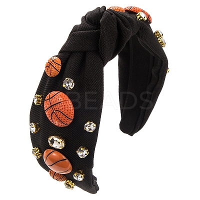 Plastic and Rhinestone Hair Bands PW-WG53789-02-1