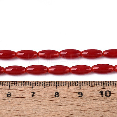 Opaque Glass Beads Strands GLAA-T028-15P-02-1