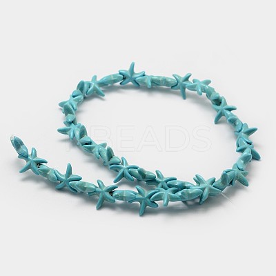 Synthetic Howlite Bead Strand X-G-P228-16-1