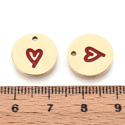 304 Stainless Steel Enamel Charms STAS-T064-69G-01-1