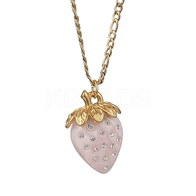 3Pcs Acrylic Rhinestone Pendant Necklaces NJEW-JN05442-03-1