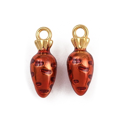 304 Stainless Steel Enamel Pendants STAS-P410-36B-G-1