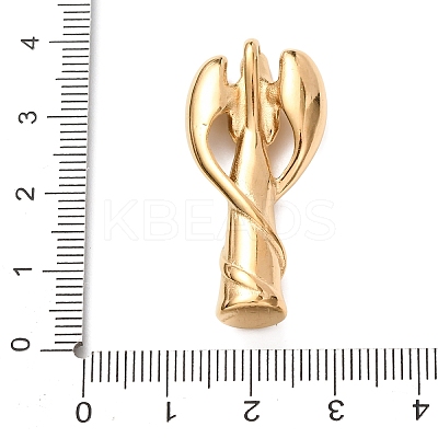 304 Stainless Steel Pendants STAS-G385-09G-1