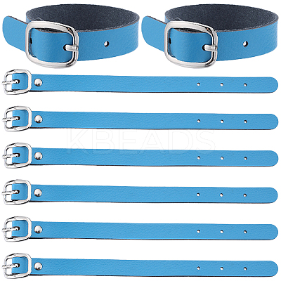 Cowhide Leather Adjustable Add-A-Bag Luggage Straps AJEW-WH0007-11D-1