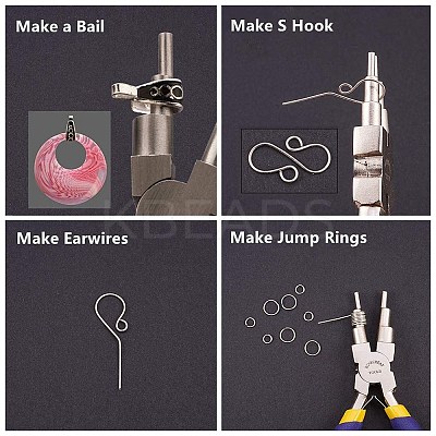 DIY Wire Wrapped Jewelry Making Kits PT-BC0001-47C-O-1