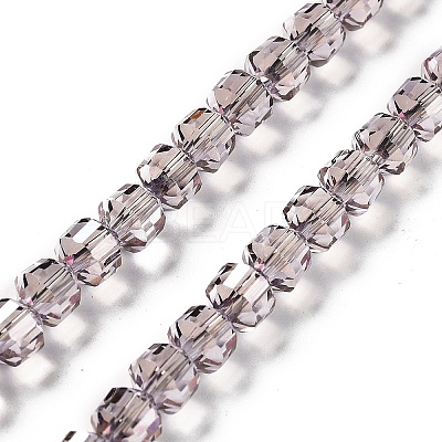 Electroplate Rondelle Glass Beads Strands EGLA-A036-09A-PL03-1