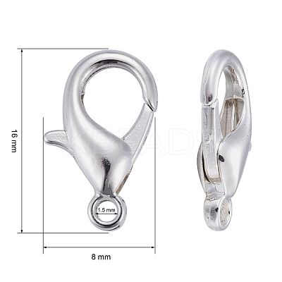 Zinc Alloy Lobster Claw Clasps E106-S-1